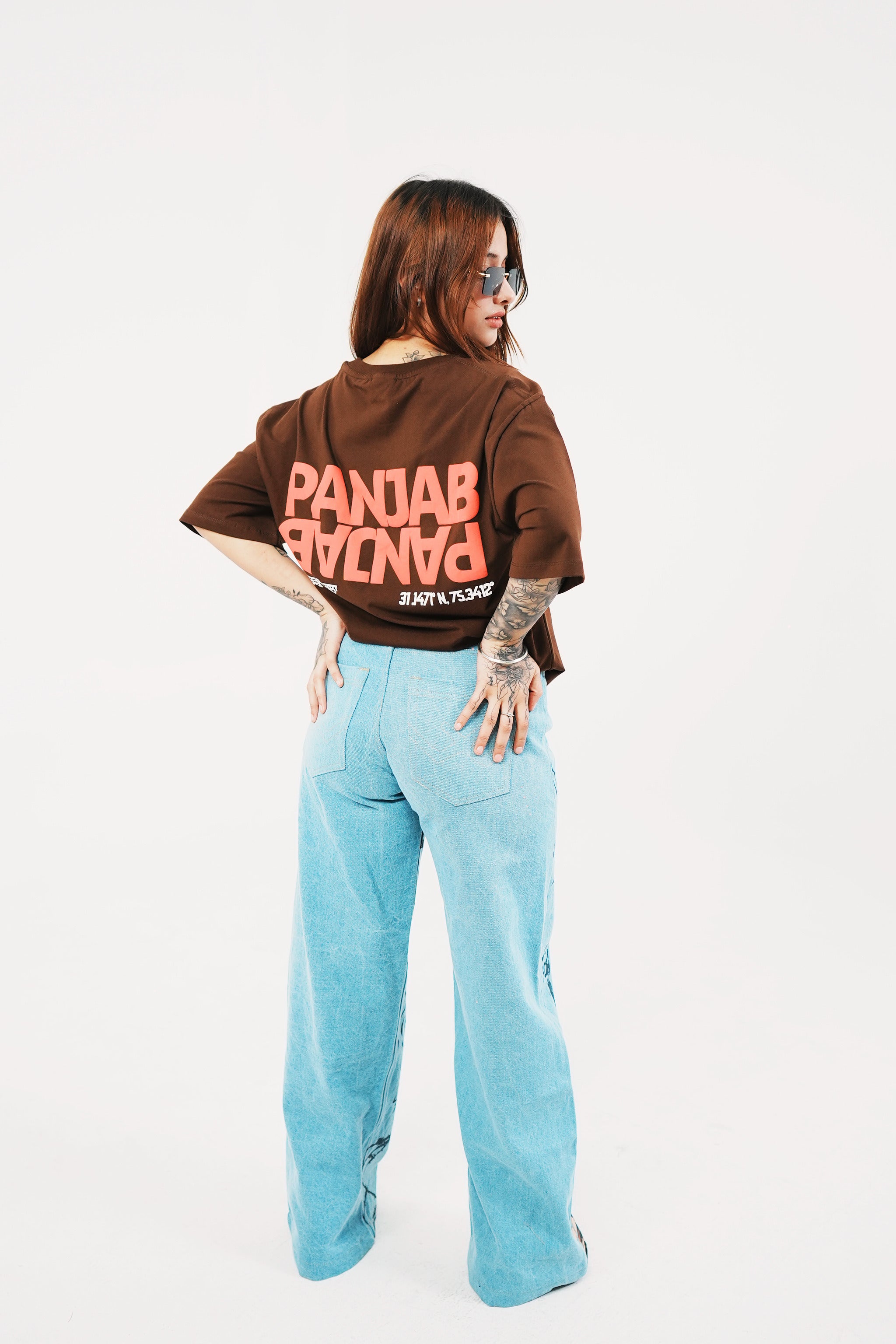Panjab Drop Shoulder oversized T-Shirt