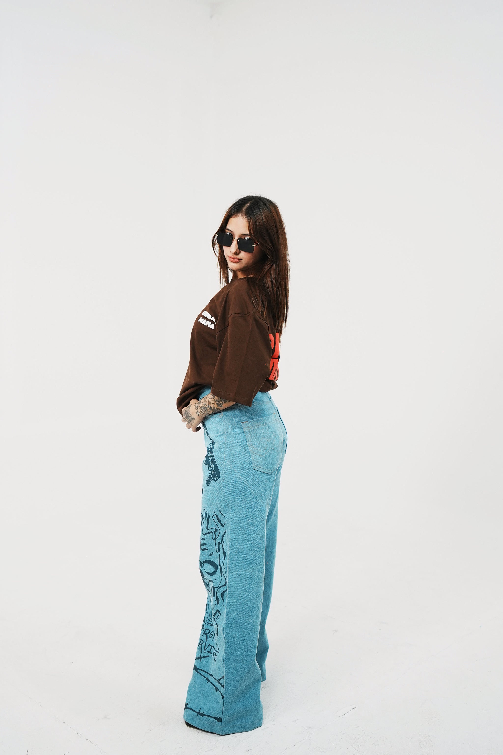 Panjab Drop Shoulder oversized T-Shirt