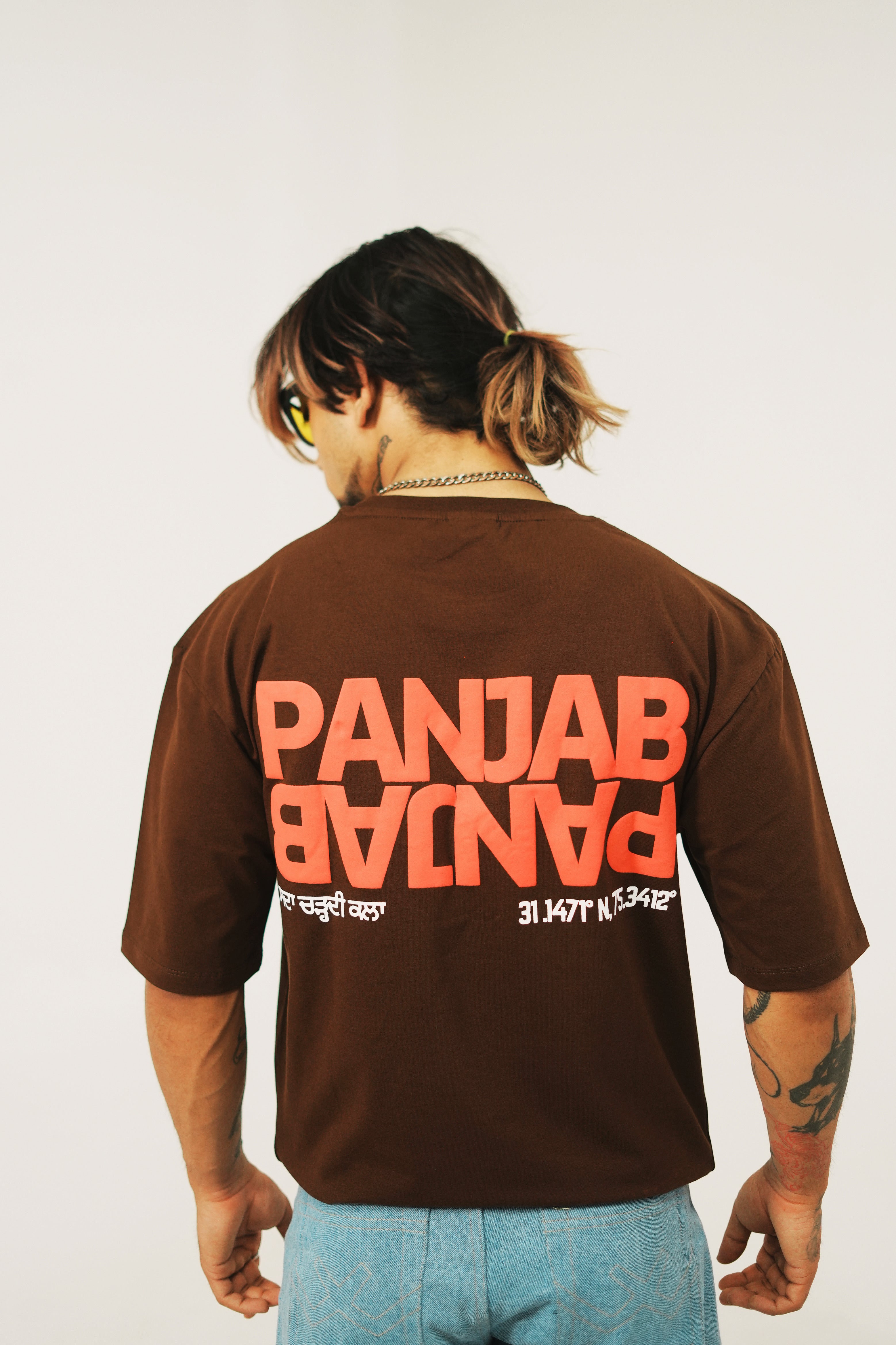 Panjab Drop Shoulder oversized T-Shirt
