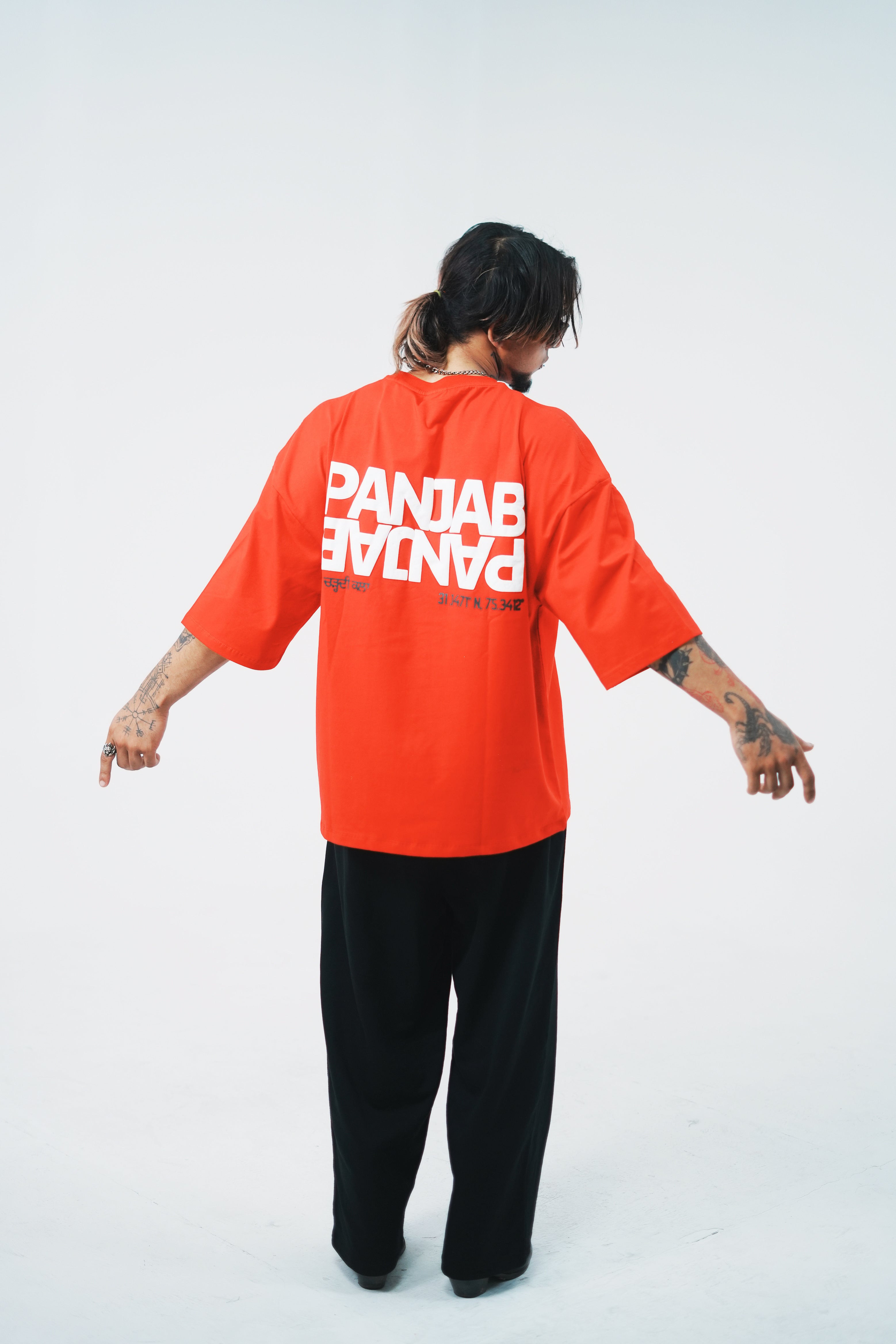 Panjab Drop Shoulder oversized T-Shirt