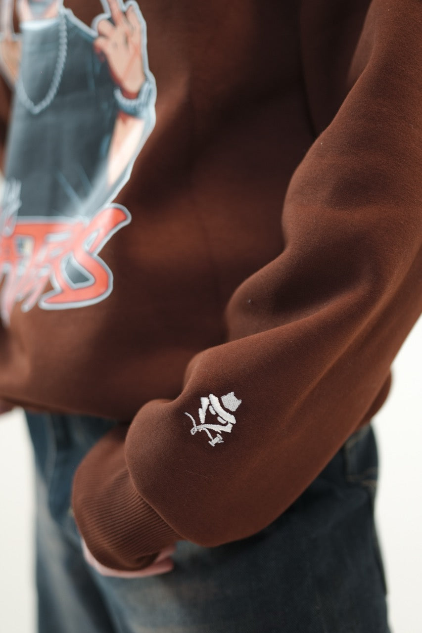 Brown Haters Oversized Sweatshirt