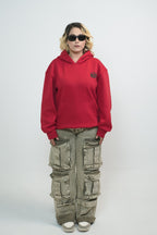 Red Haters Oversized Hoodie