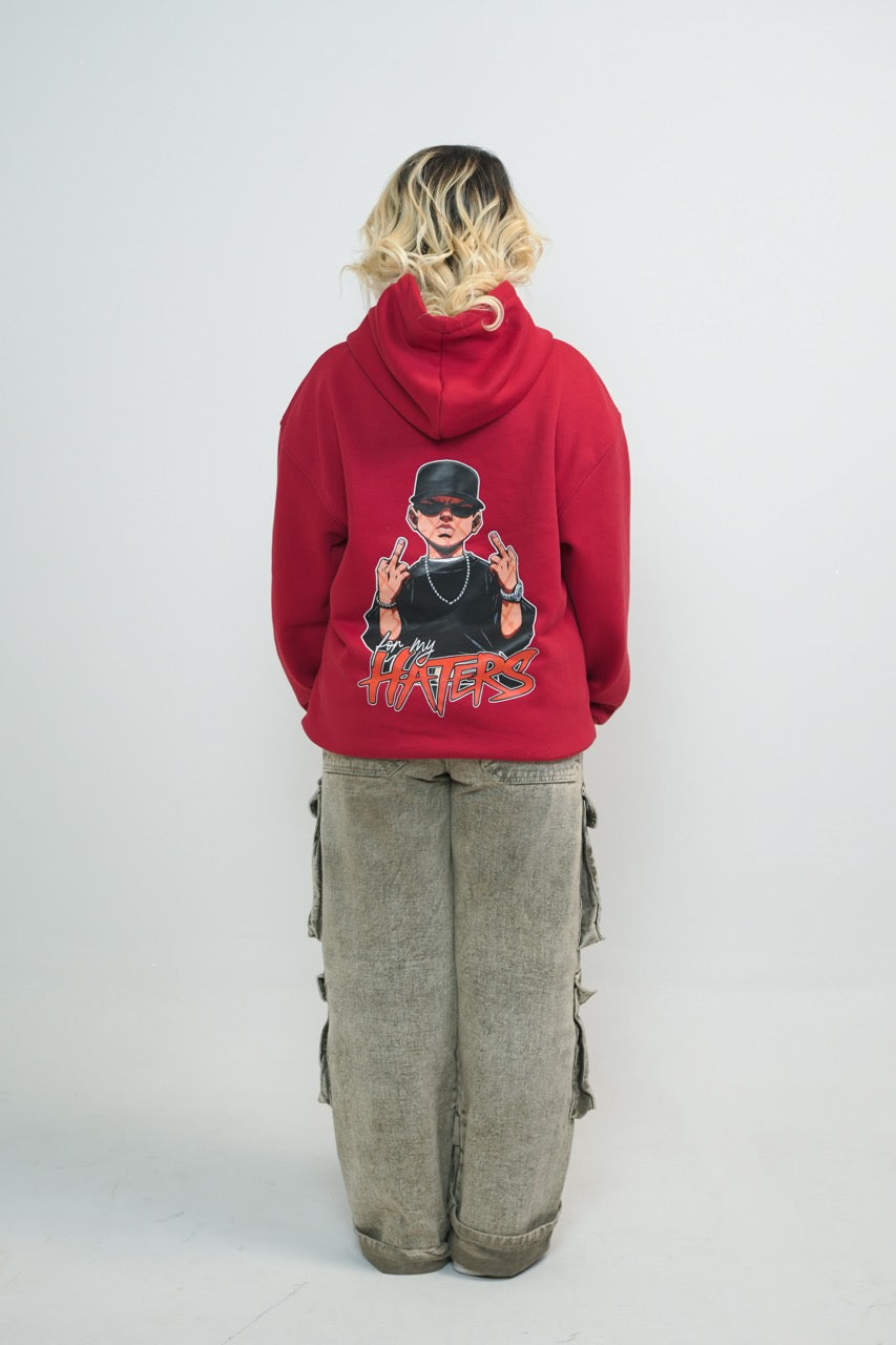 Red Haters Oversized Hoodie