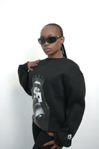 Black Ace Oversized Sweatshirt