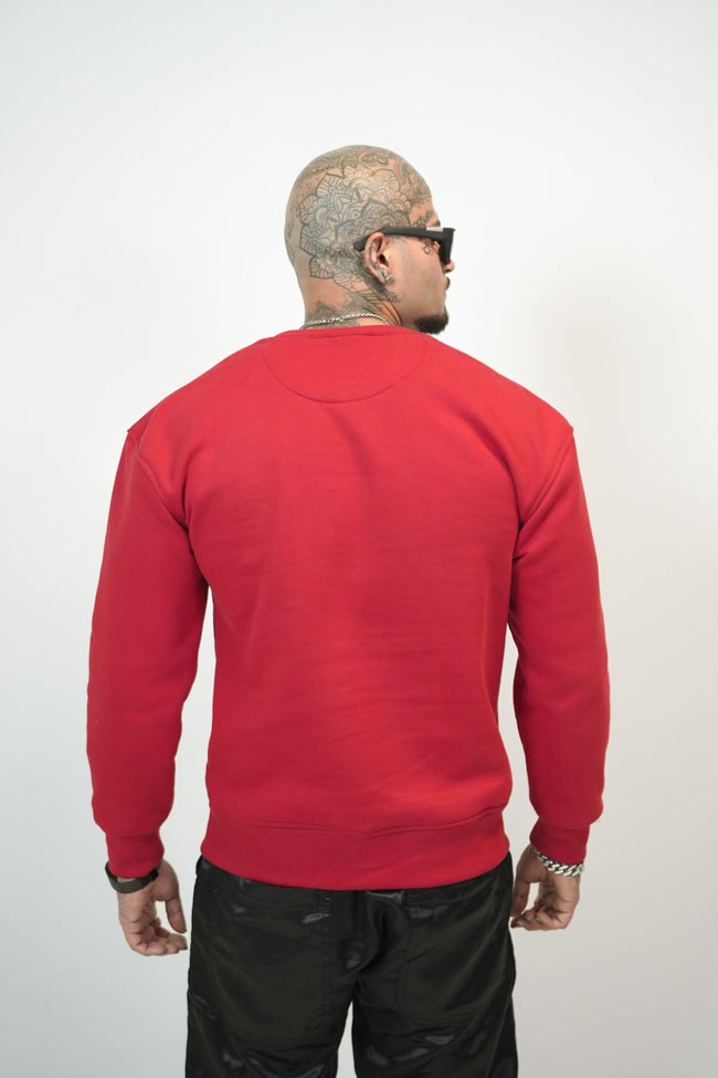 Red Mafia Dog Oversized Sweatshirt Main Image