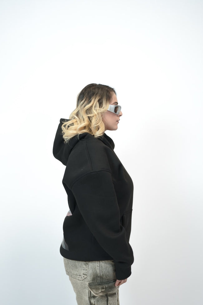 Black Mafia Dog Oversized Hoodie Main Image